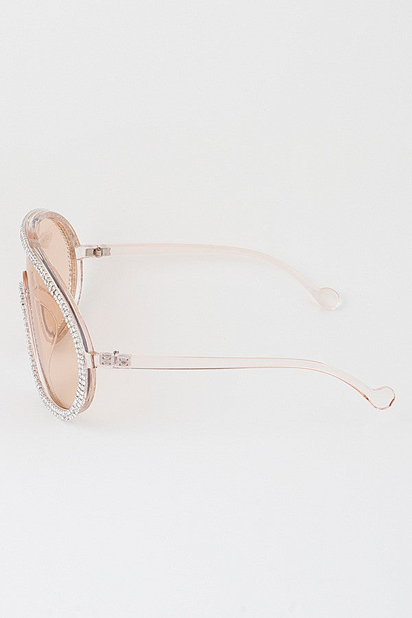 Cute in Chrome Rhinestone Sunglasses (options)