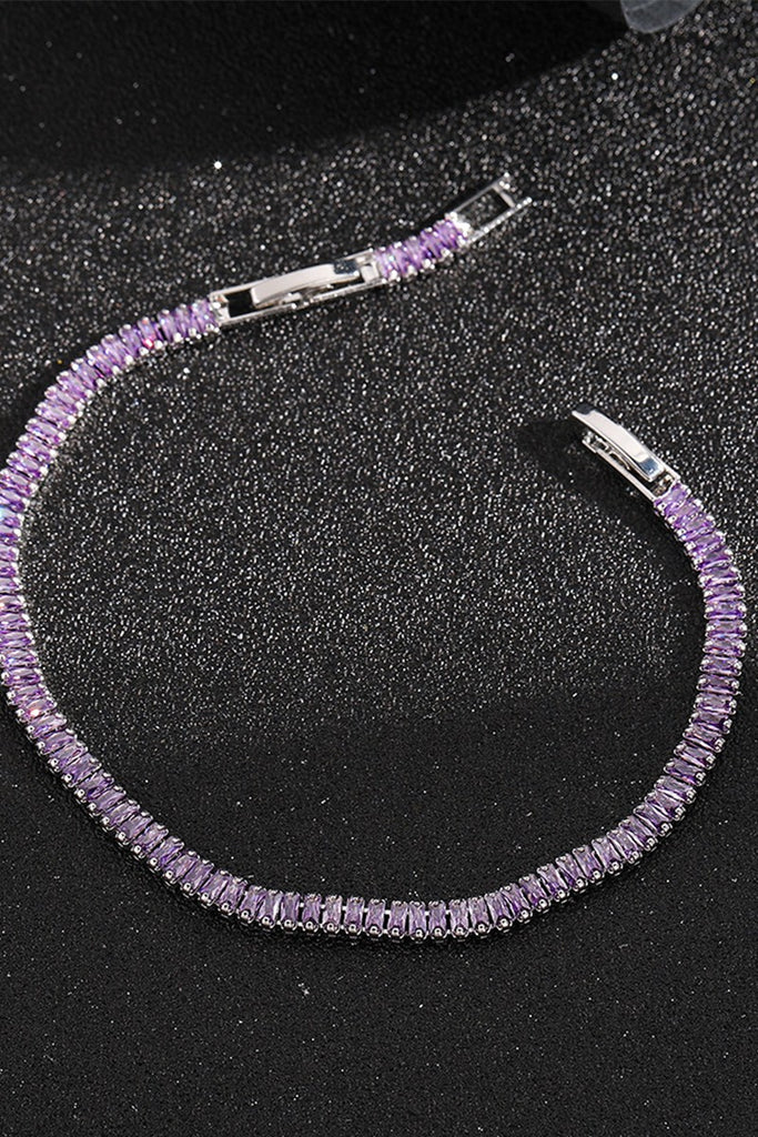 Purple Glaze Tennis Bracelet