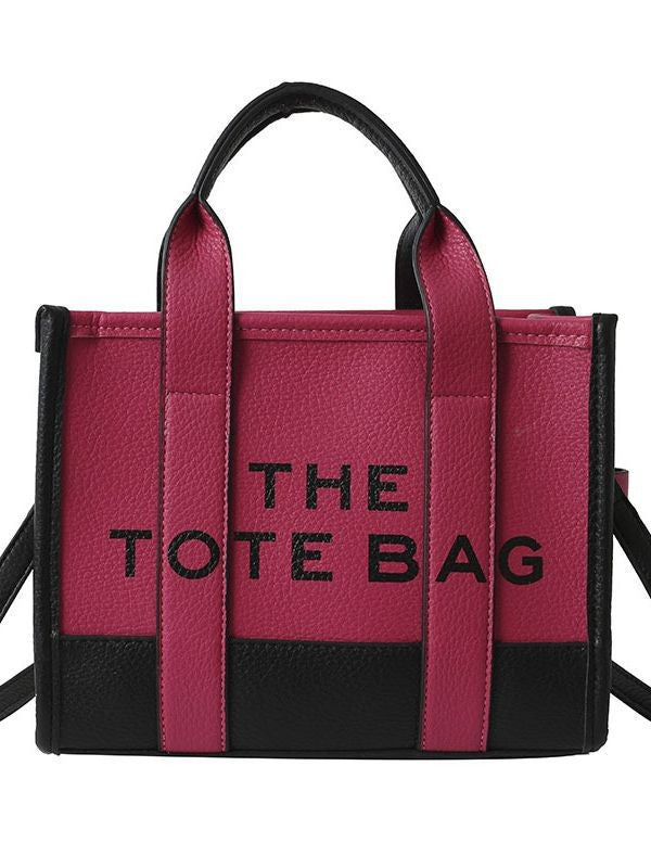 Two Tone Edge The Tote Purse - Wine