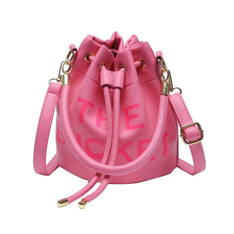 The Bucket Purse Bag - Pink