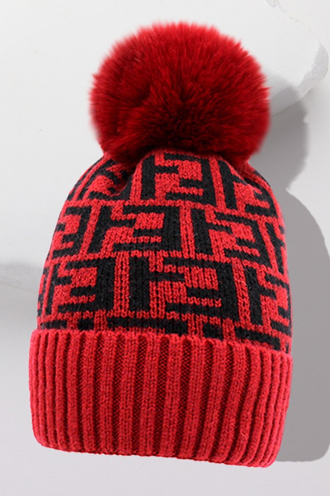 Couture Chill Lux Knitted Beanie - Red