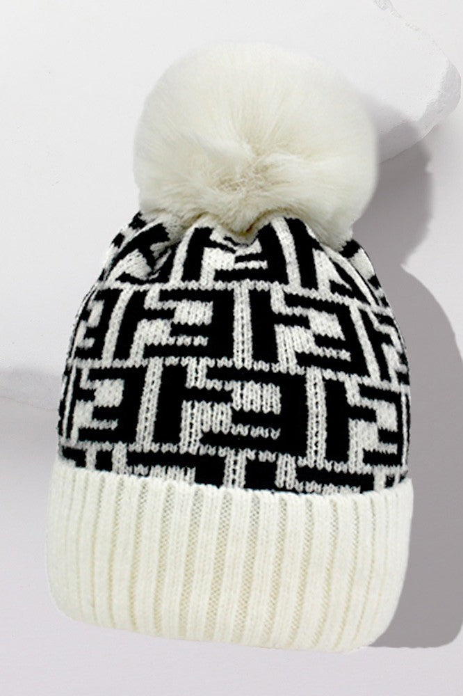 Couture Chill Lux Knitted Beanie - Ivory