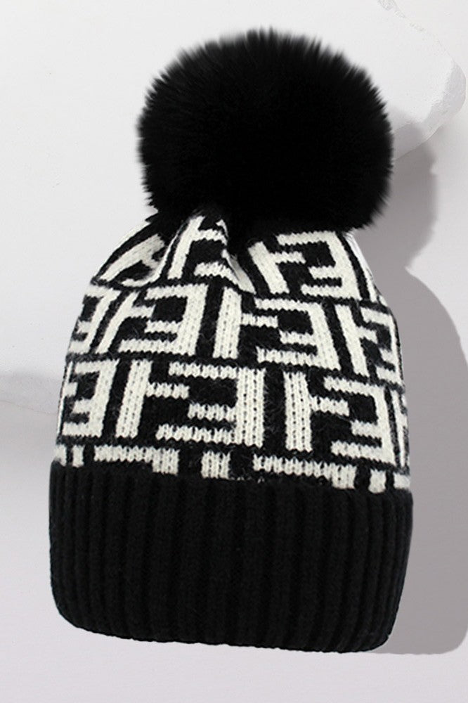 Couture Chill Lux Knitted Beanie - Black