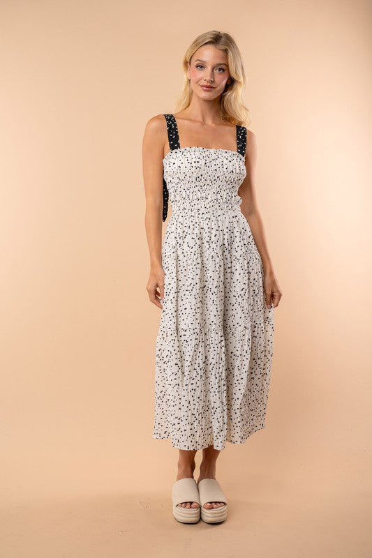 Spotted Out and About Midi Dress