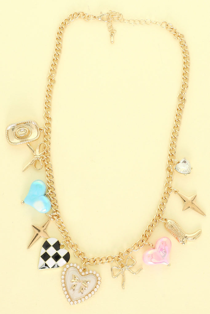 Western Romance Charm Necklace