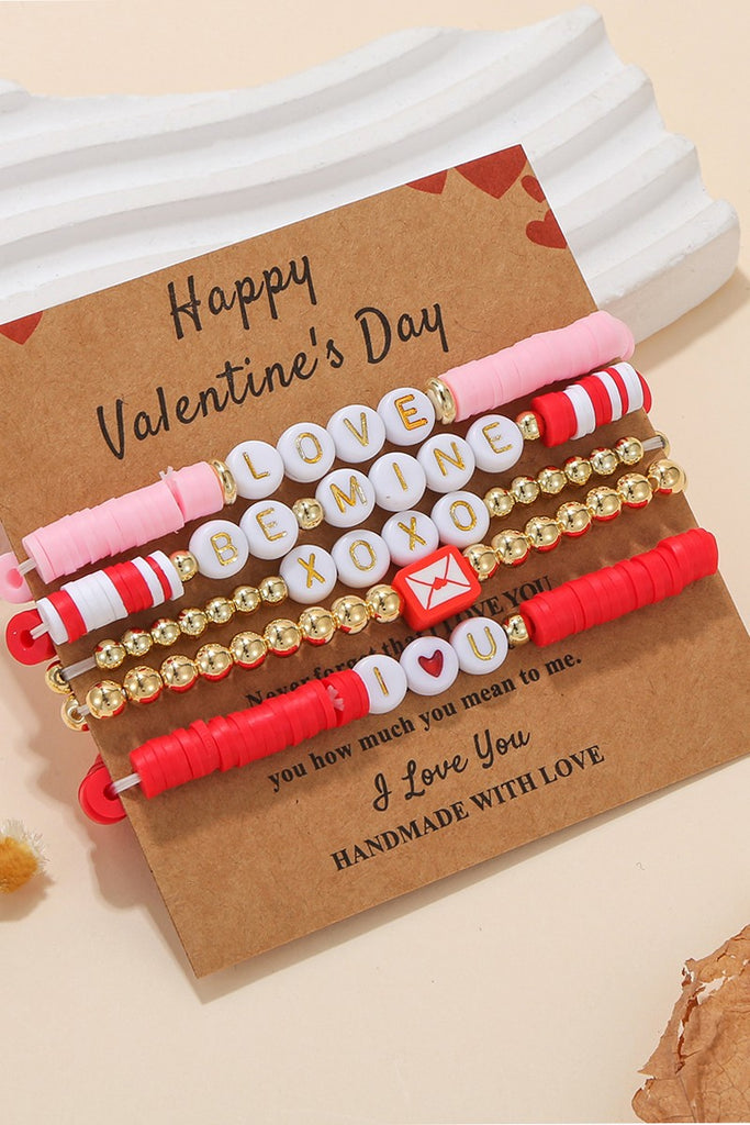 Be Mine Messages So Loving Beaded Bracelet Set