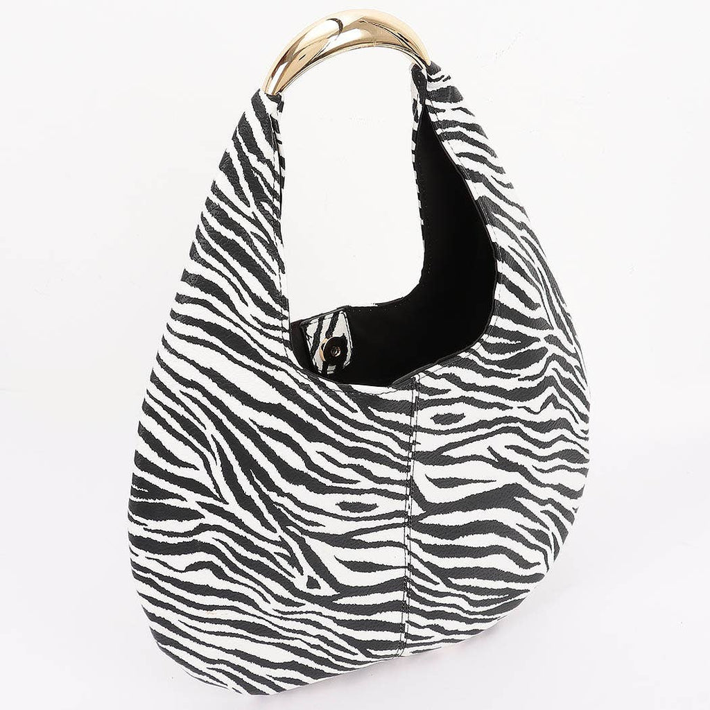 Wild Thing Zebra Hobo Bag