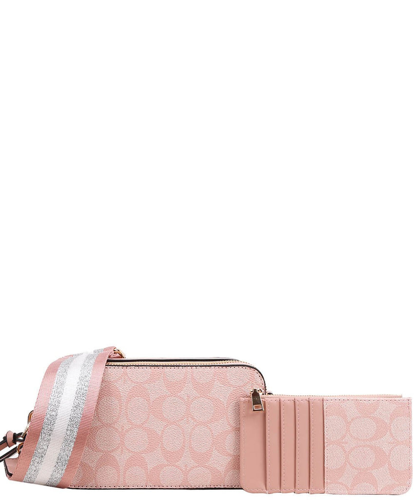 Luxe Pink Chic Crossbody Purse