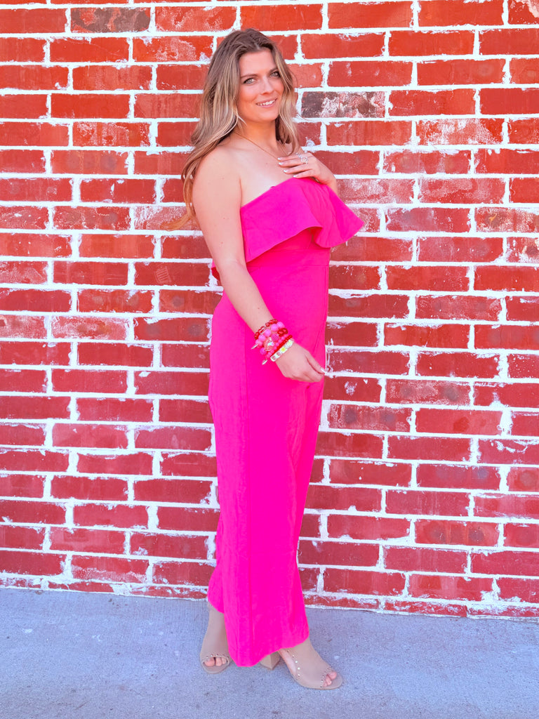 Classically Me Jumpsuit in Pink