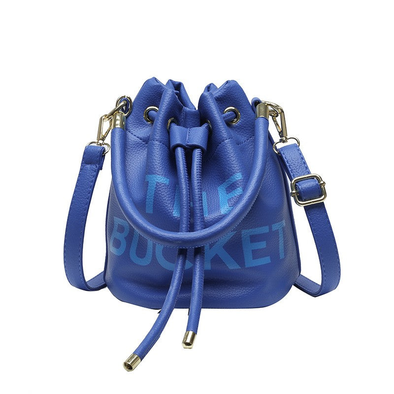The Bucket Purse Bag - Blue
