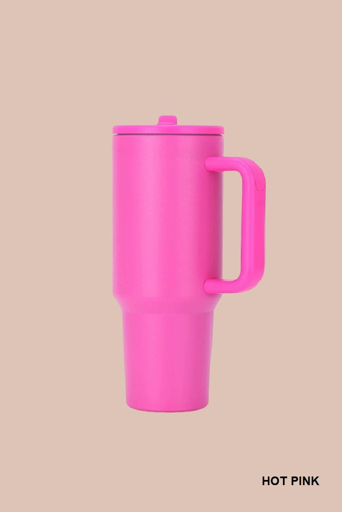 Busy Babe 40oz Tumbler - Hot Pink