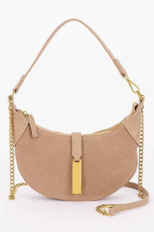 The Everyday Suede Luxe Bag - Khaki