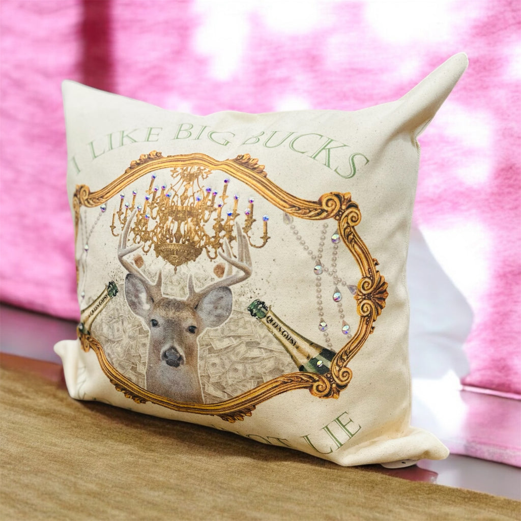 I like Big Bucks Bedazzled Pillow Casing