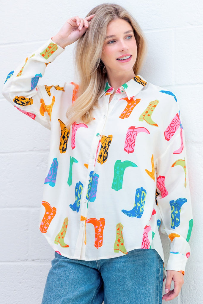 Kickin’ It Western Button-Up