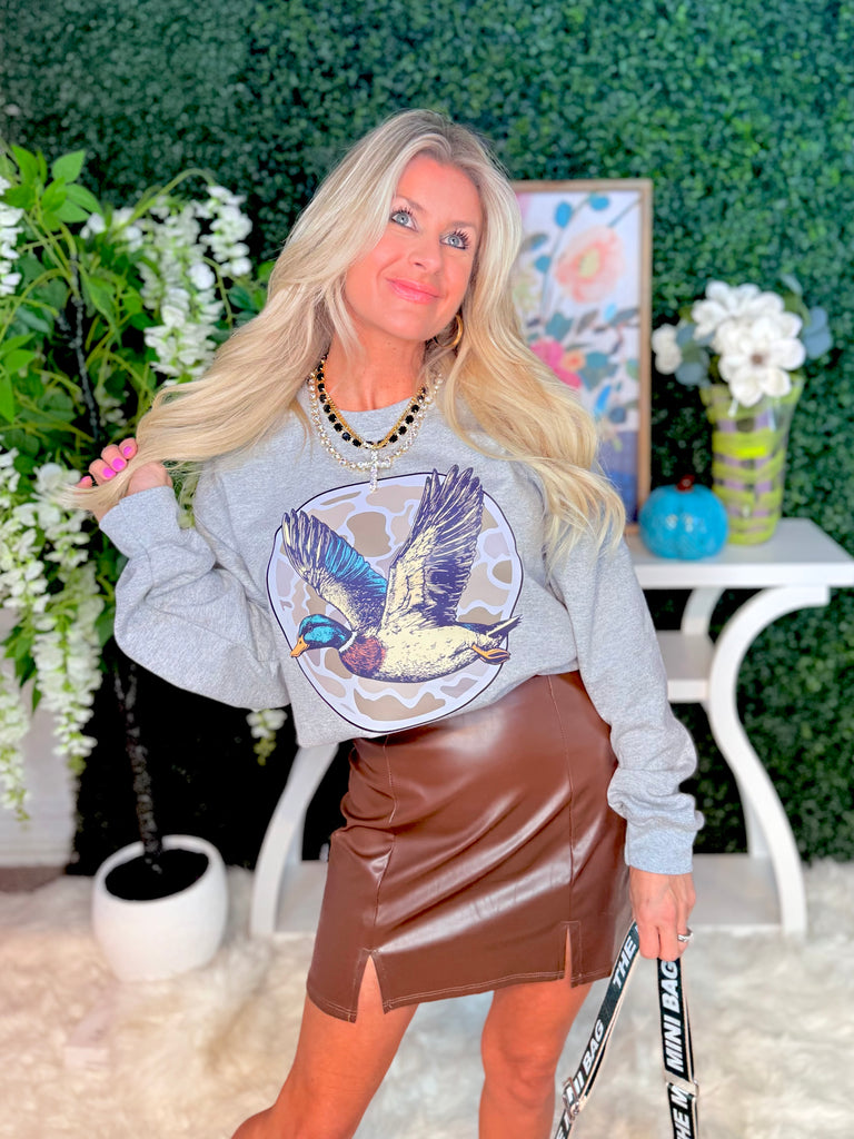 Headed South Heather Grey Sweatshirt