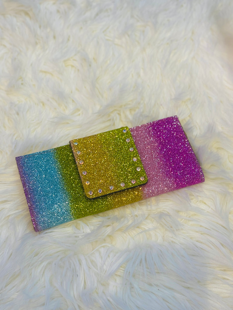 Glitter Multi AB Wallet Clutch