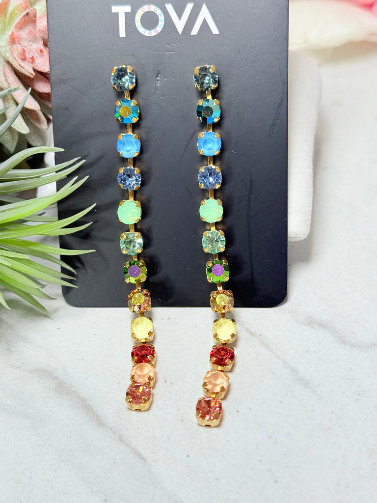 Bernice Swarovski Earrings in Candy Taffy