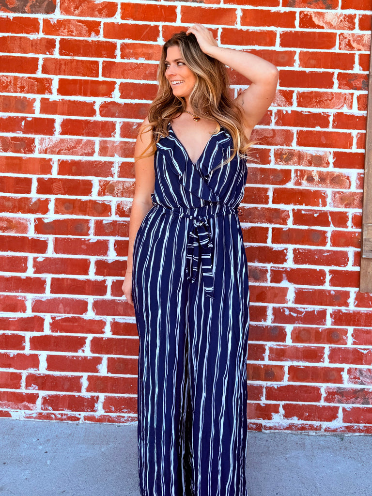 Pirate Babe Navy Jumpsuit