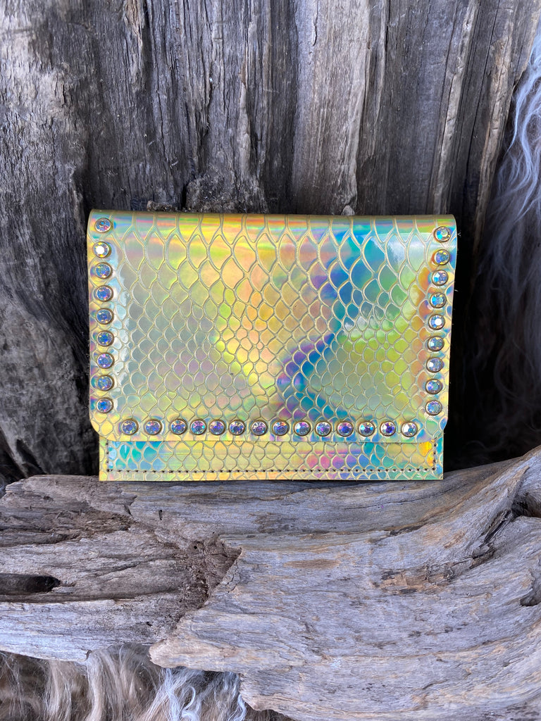 Champagne Iridescent AB Flora Wallet
