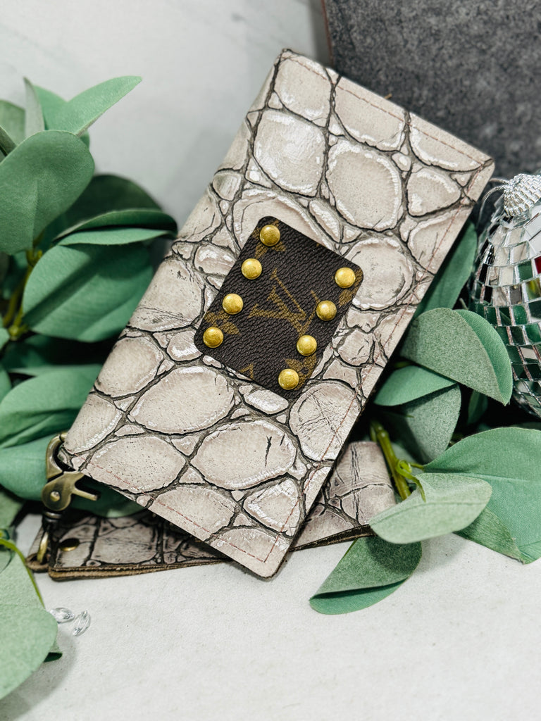 Slate Leather Fallon Wallet/Wristlet