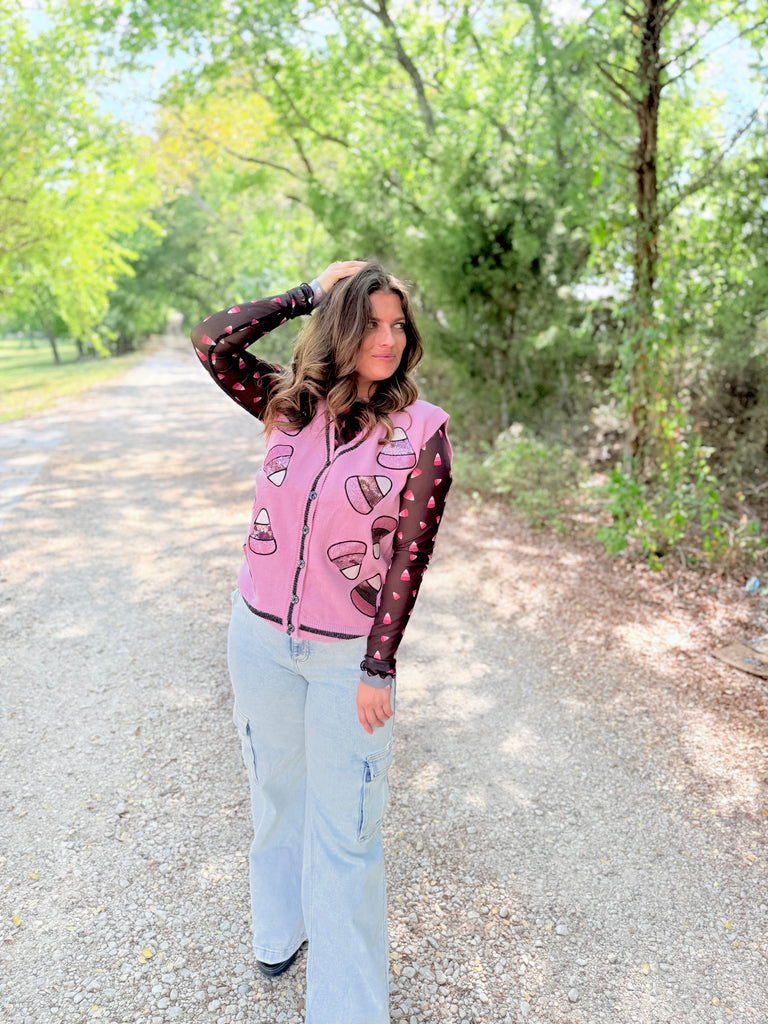 Sweet as Candy Corn Sweater Vest