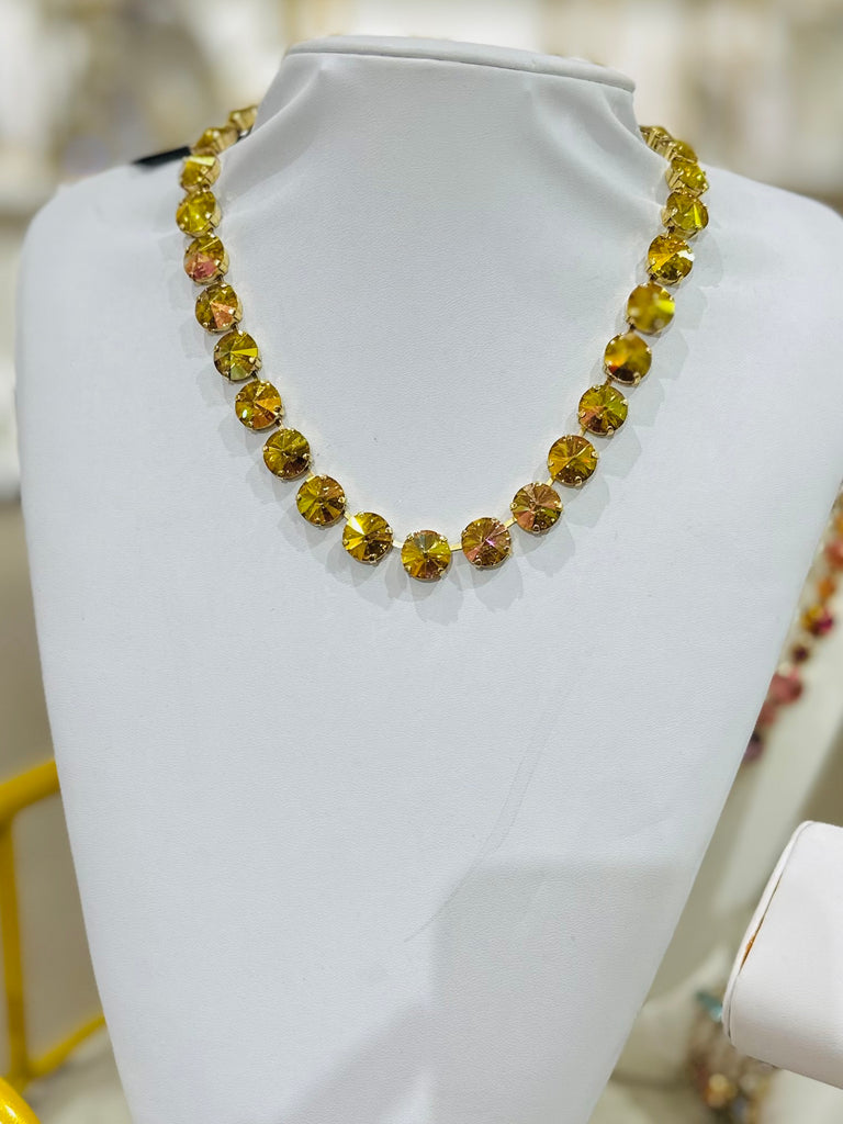 The Sofia Necklace Citrus Lime Brandy