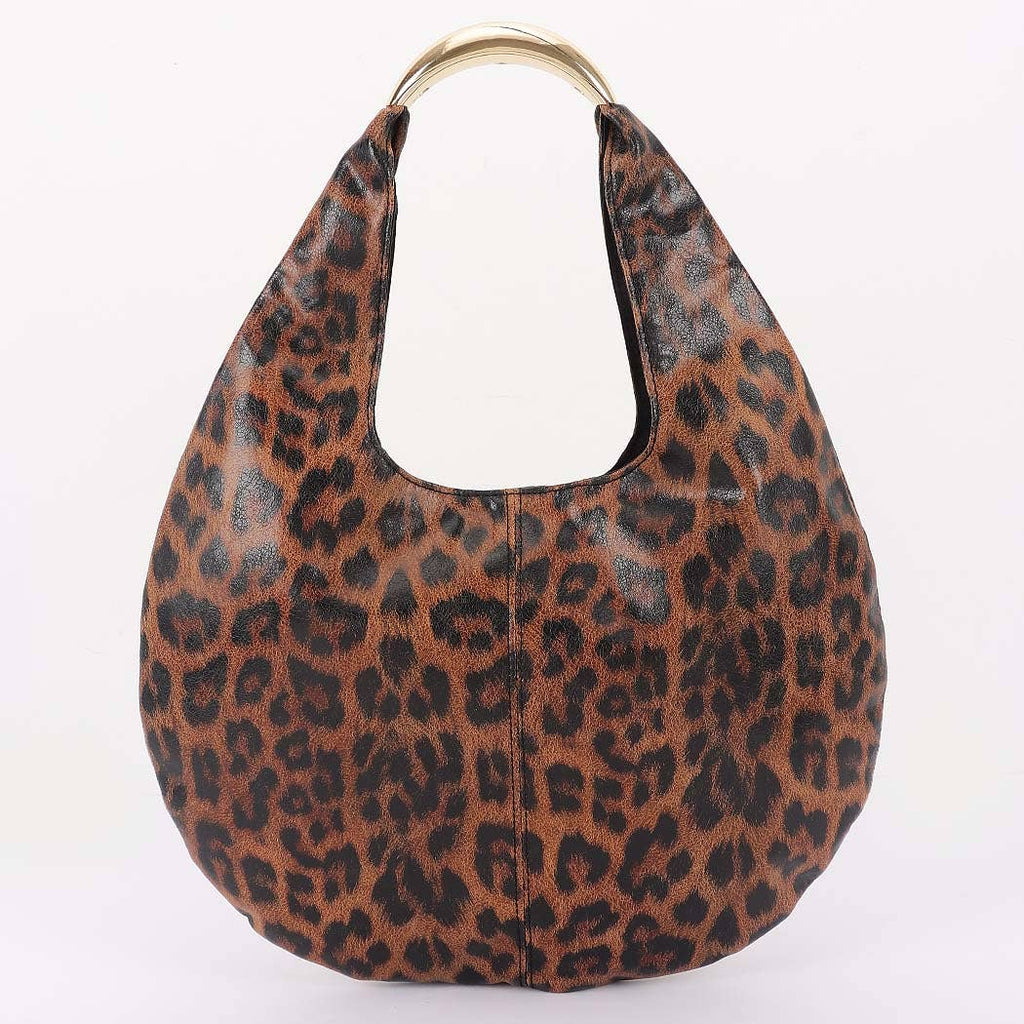 Fierce Mode Leopard Hobo Bag