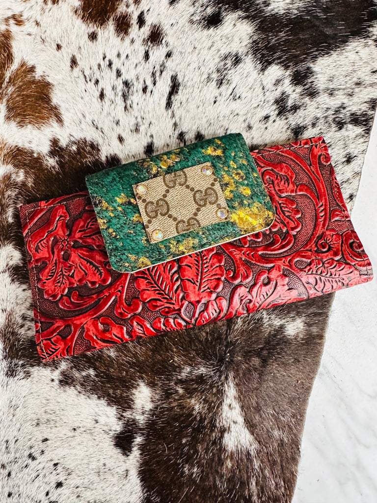 Holiday Cheer Leather & Hide Wallet