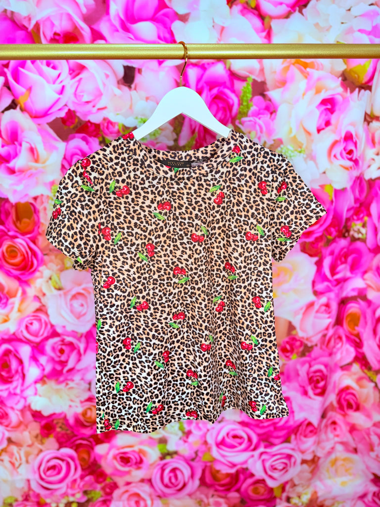 Cherry Picking Jungle Short Sleeve Top