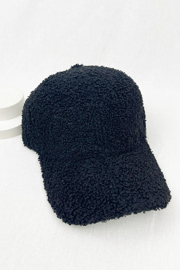 Teddy Fleece Faux Lamb Baseball Cap