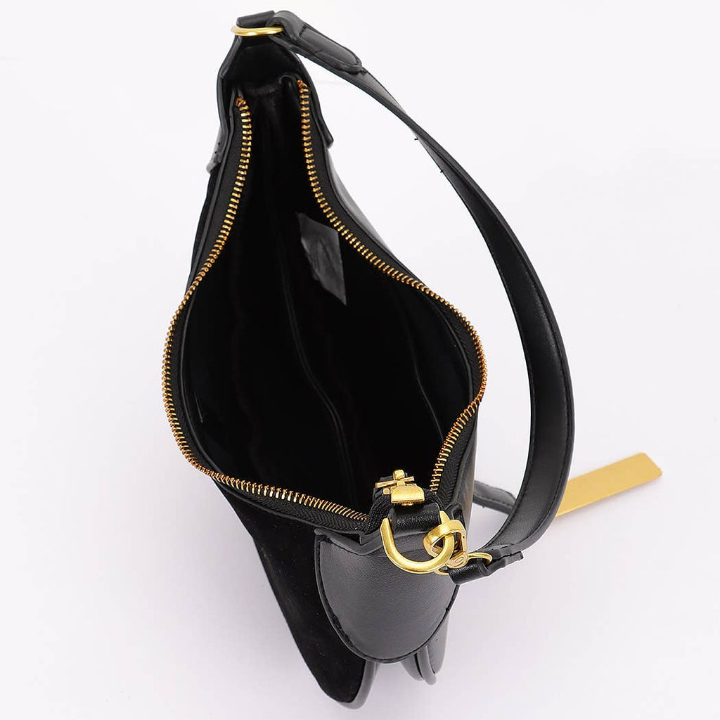 The Everyday Suede Luxe Bag - Black