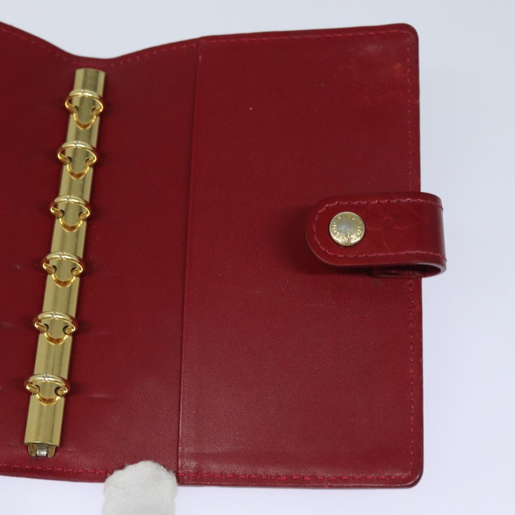 Louis Vuitton Agenda Cover in Patent Burgundy