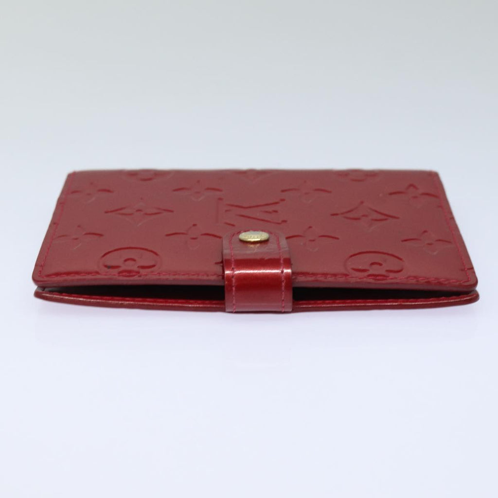 Louis Vuitton Agenda Cover in Patent Burgundy