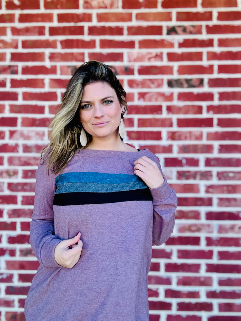 Cozy Choice Top - Mauve