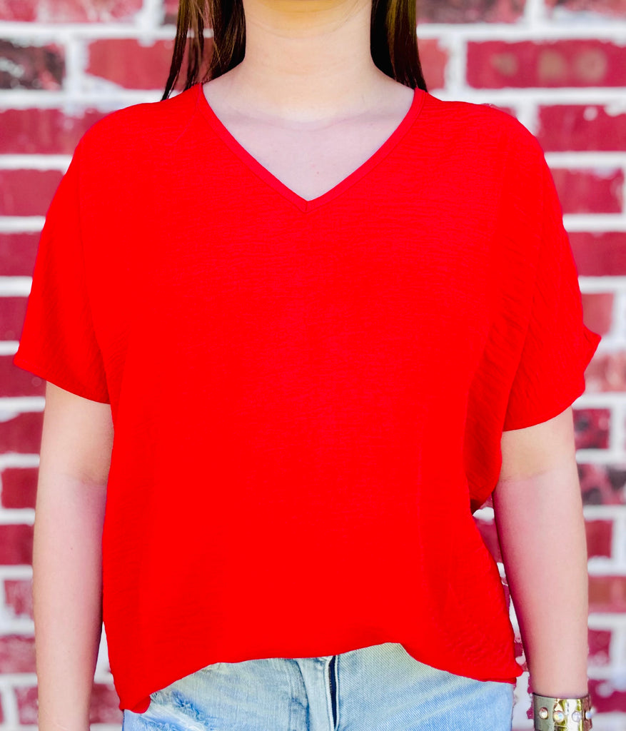 Tomato Spring Airflow Casual Short Sleeve Top