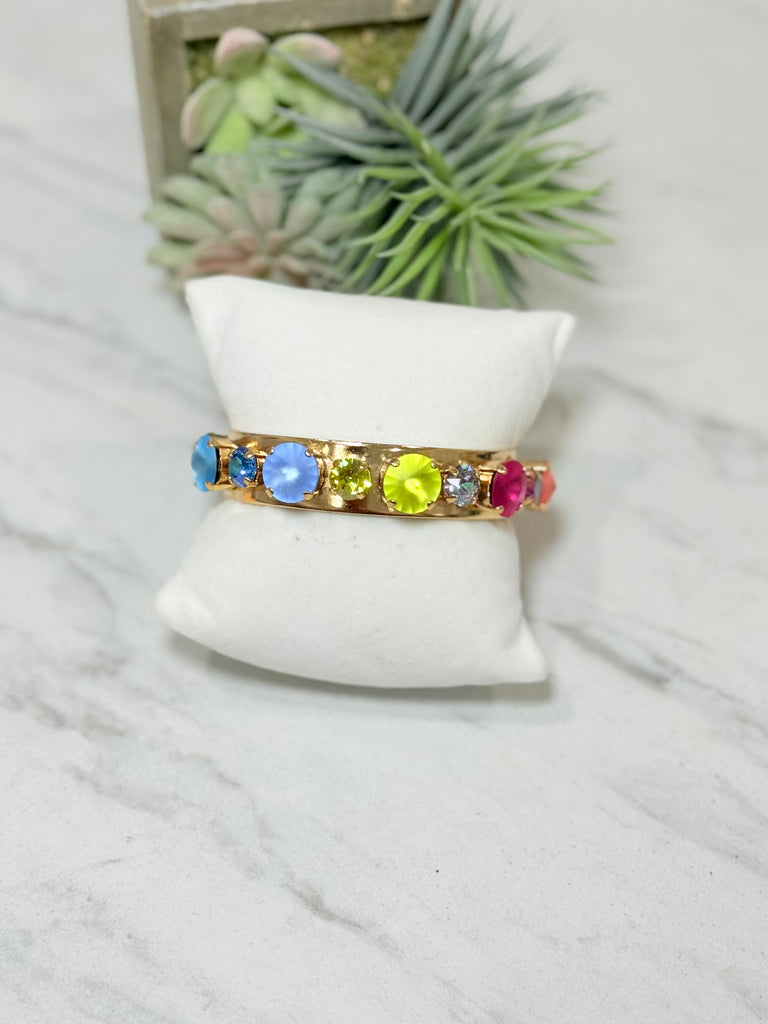 Jean Swarovski Cuff Bracelet In Candy Crush