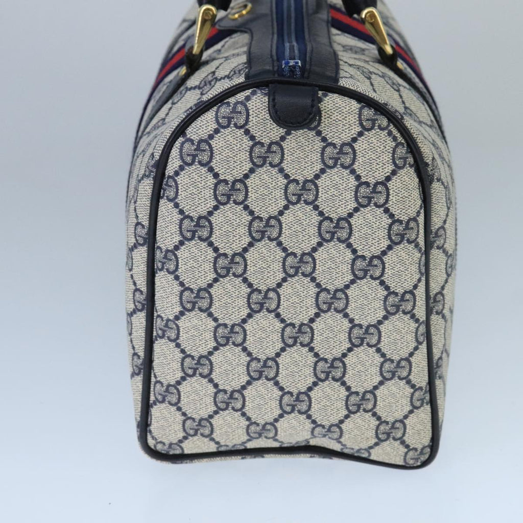 Gucci GG Navy Canvas Ophidia Tote Handbag