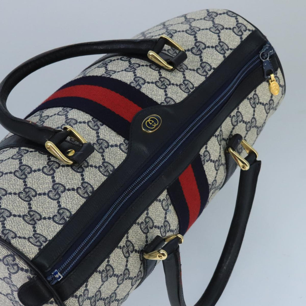 Gucci GG Navy Canvas Ophidia Tote Handbag