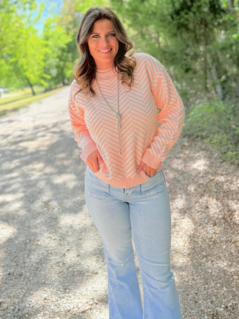 Take Your Pick Sweater - Light Pink