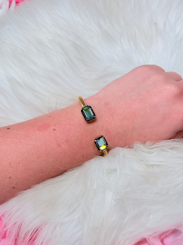 Charlotte Cuff In Rectangle Cut - Golden Sahara