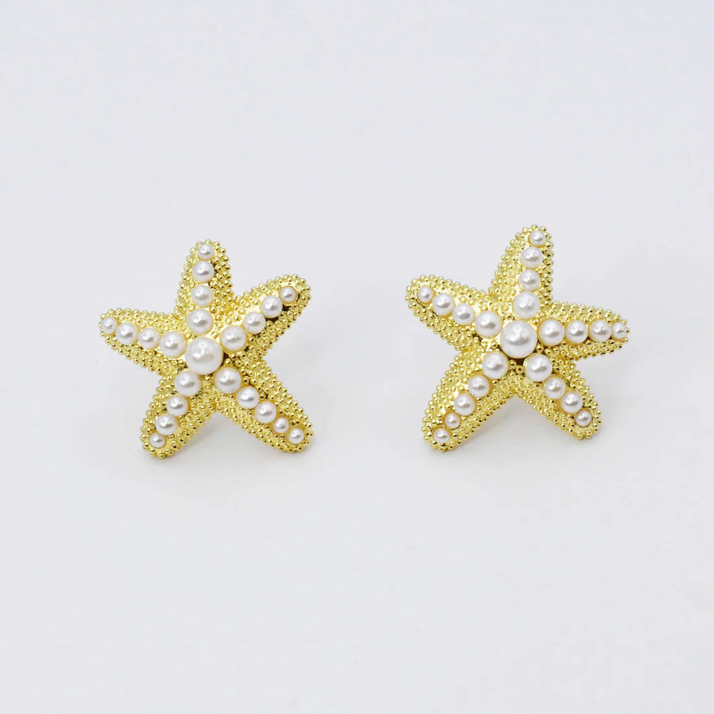 By the Sea Gold Stud Earrings