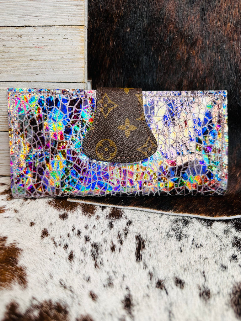 Upcycled LV Rainbow Snakeprint Wallet Wristlet – GlamMama's Boutique