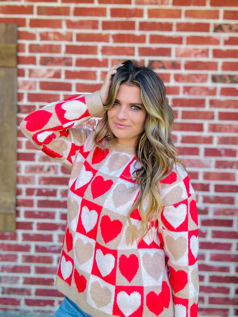 Give All The Love Heart Sweater