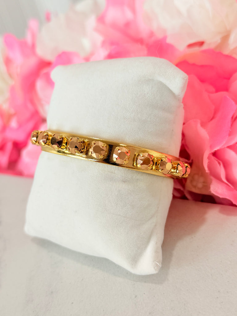 Kelly Swarovski Cuff Bracelet Gold