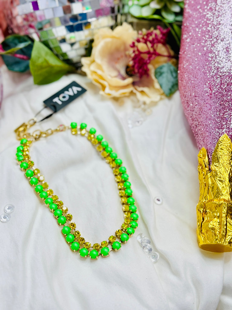 Raelyn Electric Green Necklace