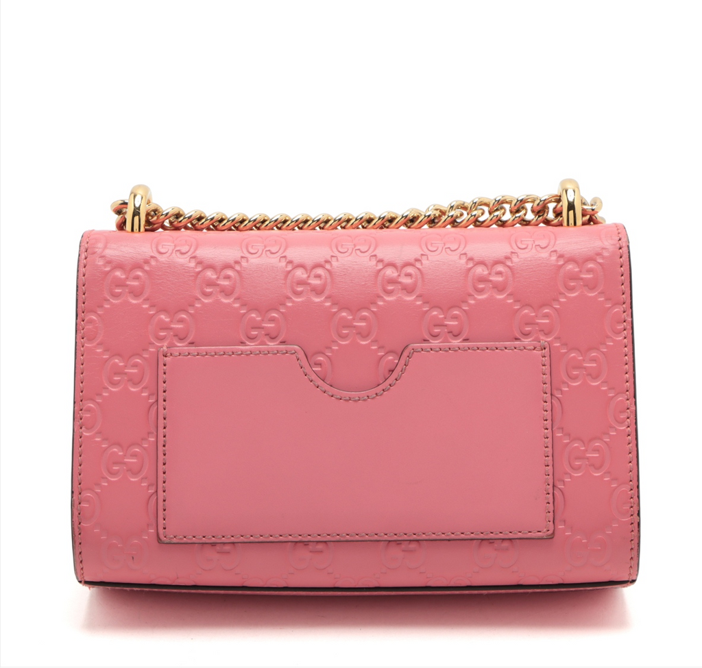 Gucci Padlock Pink Handbag Crossbody Tote