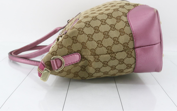 GUCCI Canvas Pink Tote Bag