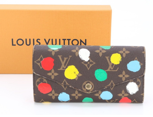 Louis Vuitton Painted Dots Leather Monogram Wallet