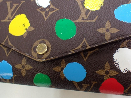 Louis Vuitton Painted Dots Leather Monogram Wallet