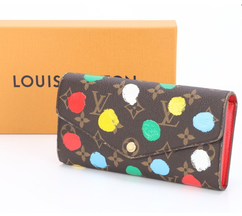 Louis Vuitton Painted Dots Leather Monogram Wallet